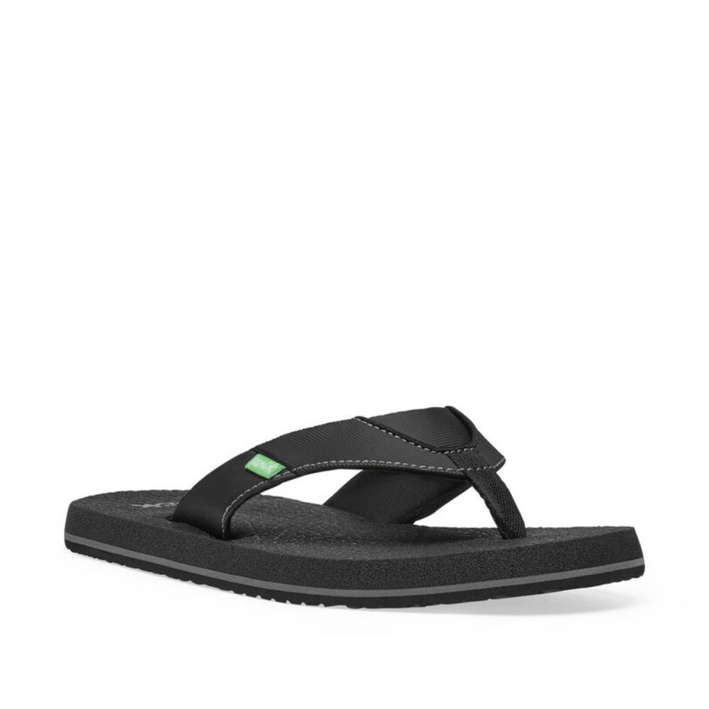 SANUK BIG KIDS SANDALS ROOT BEER COZY BLACK
